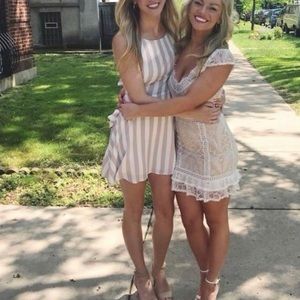 Lulus Striped Pink Dress